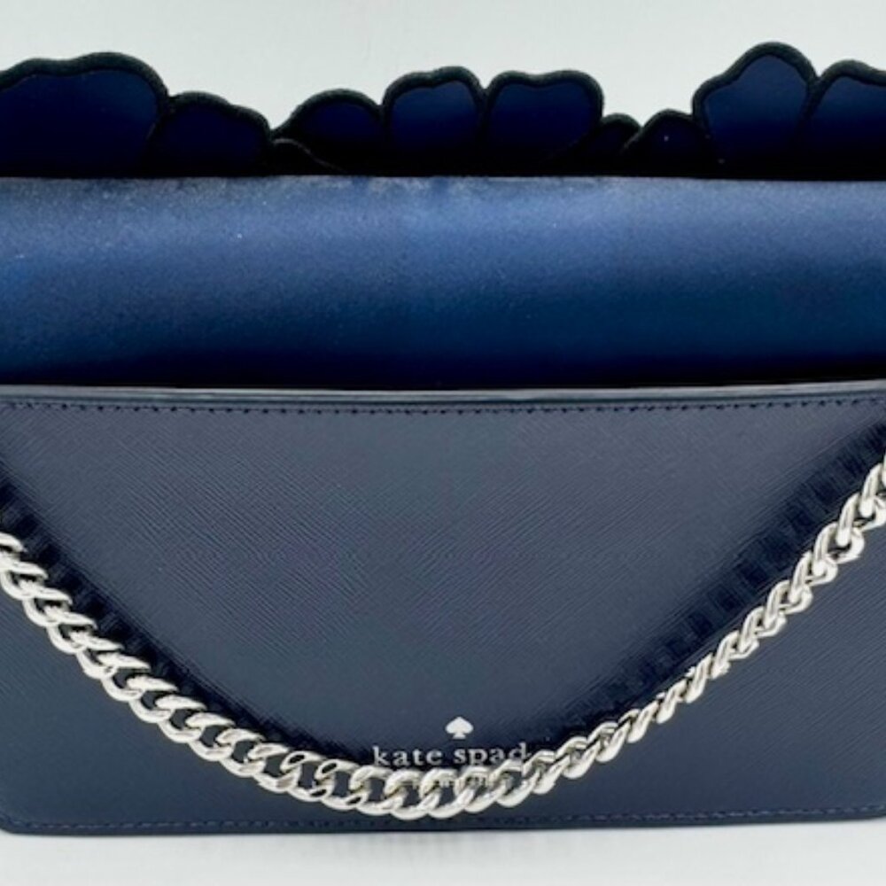 Kate Spade Navy Flower Handbag - NWT - Picture 2 of 4